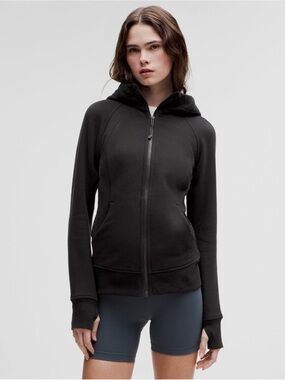 lululemon athletica Black Zip-Up Hooded Jacket